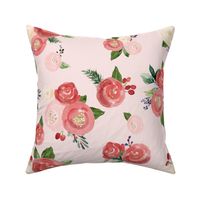 16" Tis the Season Florals // Blush