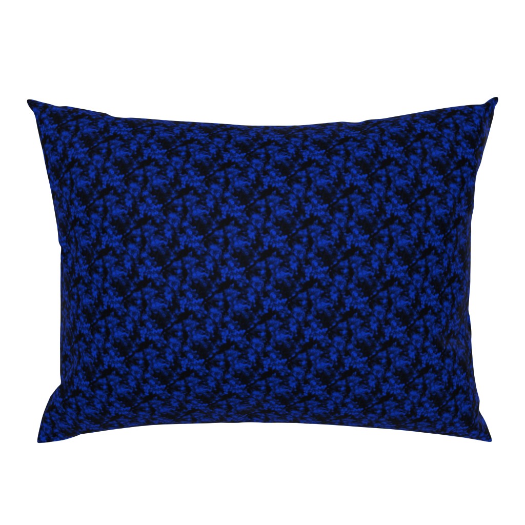 Flower Spark Fireworks in Cobalt | Floral Kaleidoscope Photo Print