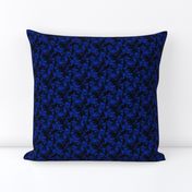 Flower Spark Fireworks in Cobalt | Floral Kaleidoscope Photo Print