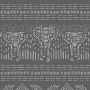 chalkboard tribal animals