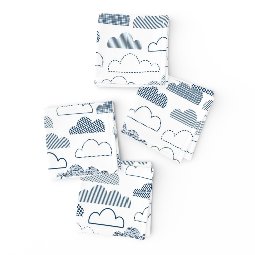 Fluffy Cloud Daydreams - Navy