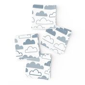 Fluffy Cloud Daydreams - Navy