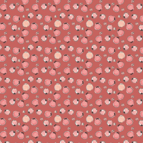 Berries with Red background