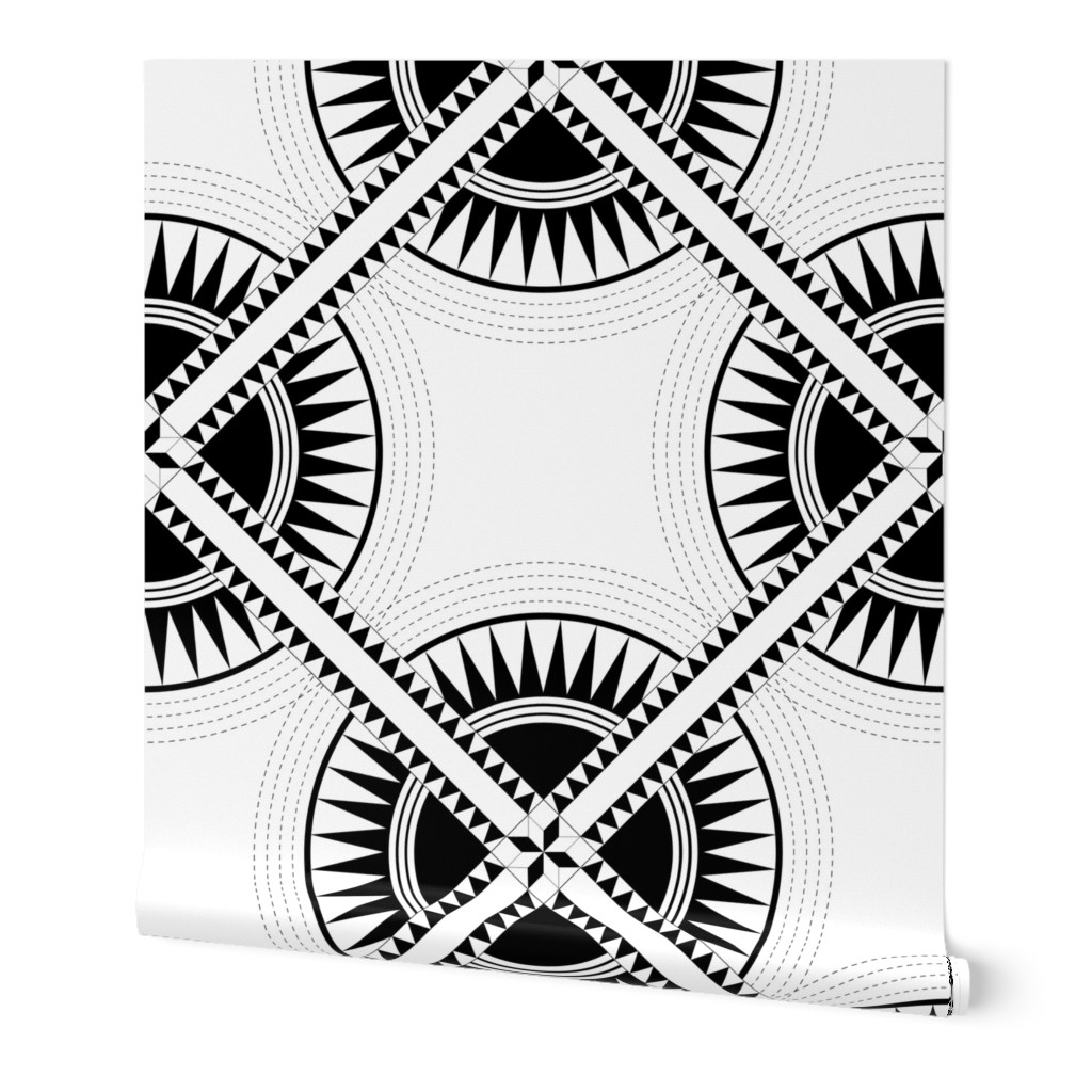 Circa: Jumbo Black & White Graphic Quilt Pattern 