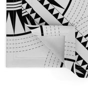 Circa: Jumbo Black & White Graphic Quilt Pattern 