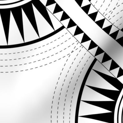 Circa: Jumbo Black & White Graphic Quilt Pattern 