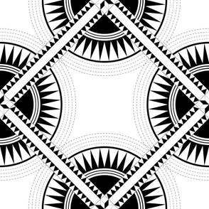 Circa: Jumbo Black & White Graphic Quilt Pattern 