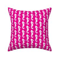 seahorses on hot pink