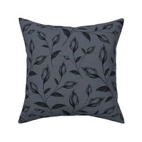 Dark Blue Floral Pattern, Sweet Dreams