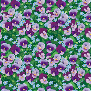 Flowers Purple Lavender Pans