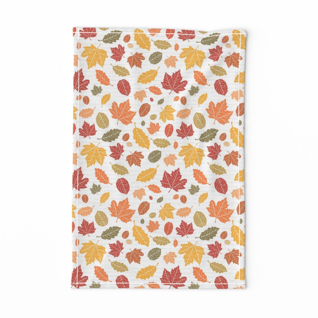  Bright + Colorful Autumn Leaves on White Shiplap Wood Background //  Sing for Your Supper Modern Farmhouse Collection // Autumn Edition