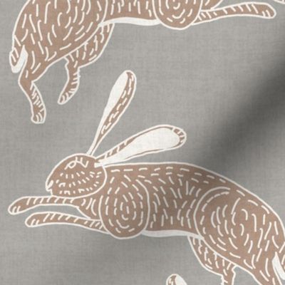 The Hares, Linen Greige