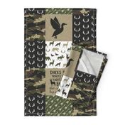 So deerly loved - Ducks, Trucks, and Eight Point bucks - patchwork - woodland wholecloth - camo C2 duck & buck 