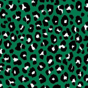 Leopard Green White