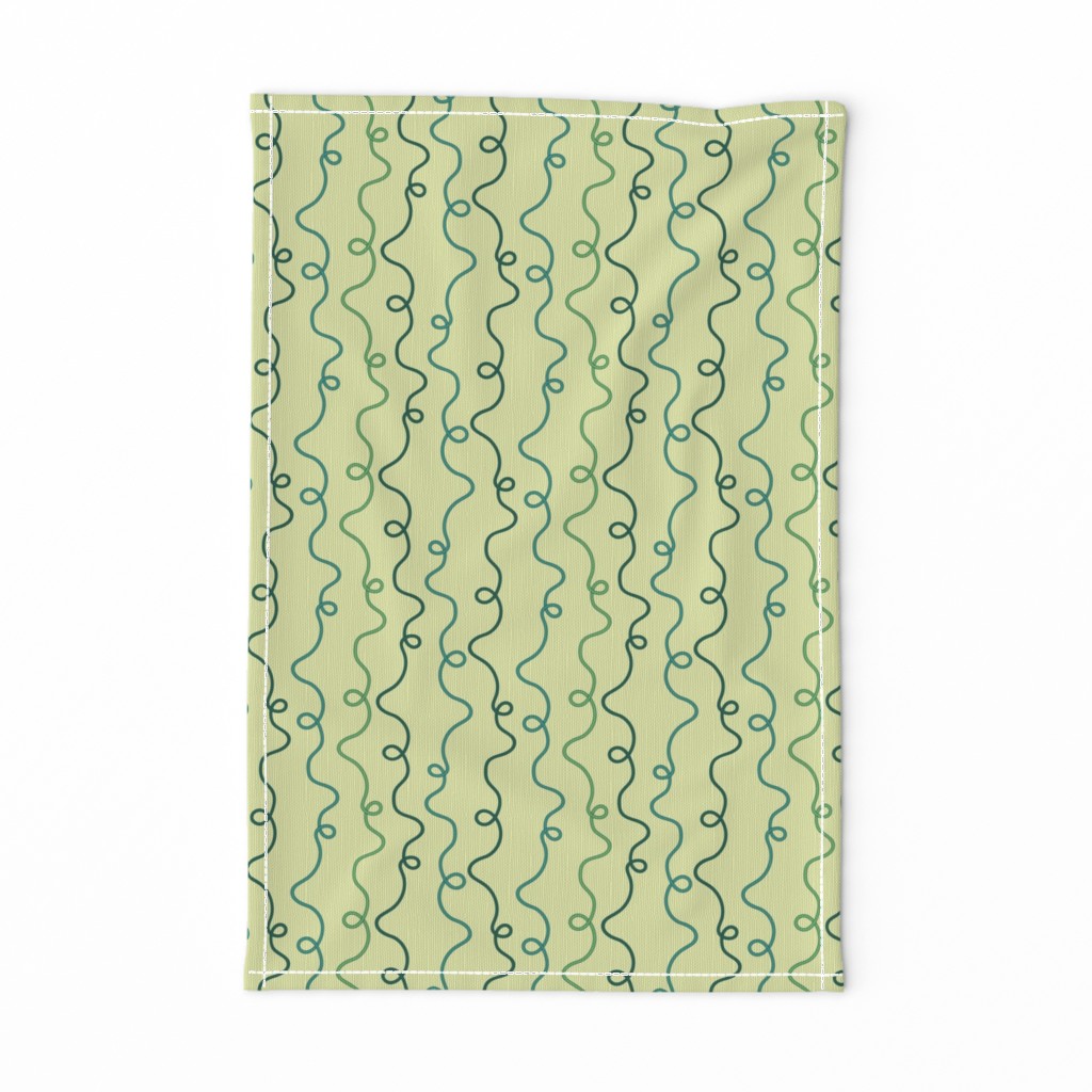 Lianas on olive green