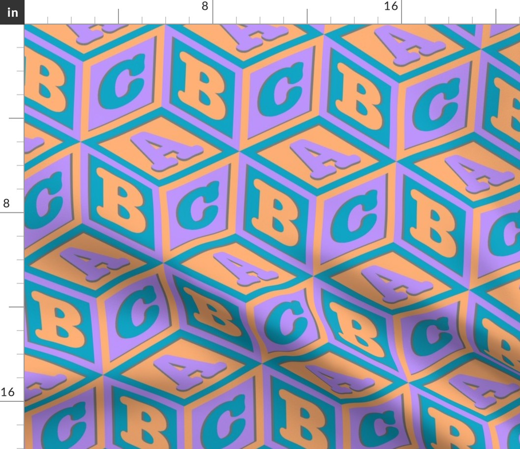 ABC block pastel 1