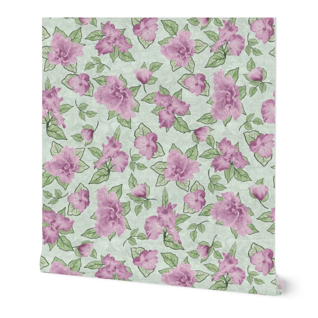 Flower Play Lavender With Foliage on Pale Green
