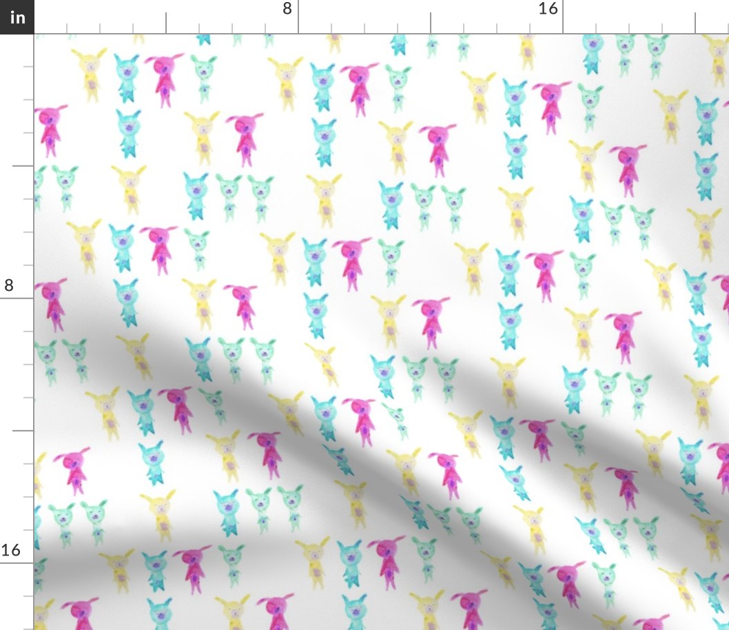 Watercolor baby's friends || pattern for nursery, kids