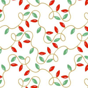 christmas garland on a white background