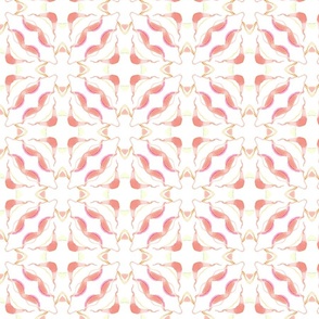 Coral moroccan tile design medium scale from Anines Atelier