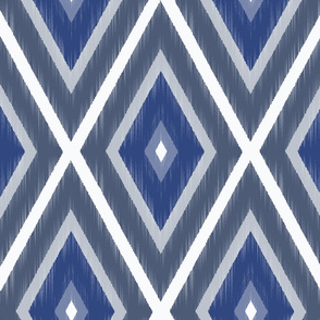 IKAT Bohemian Blues-Large