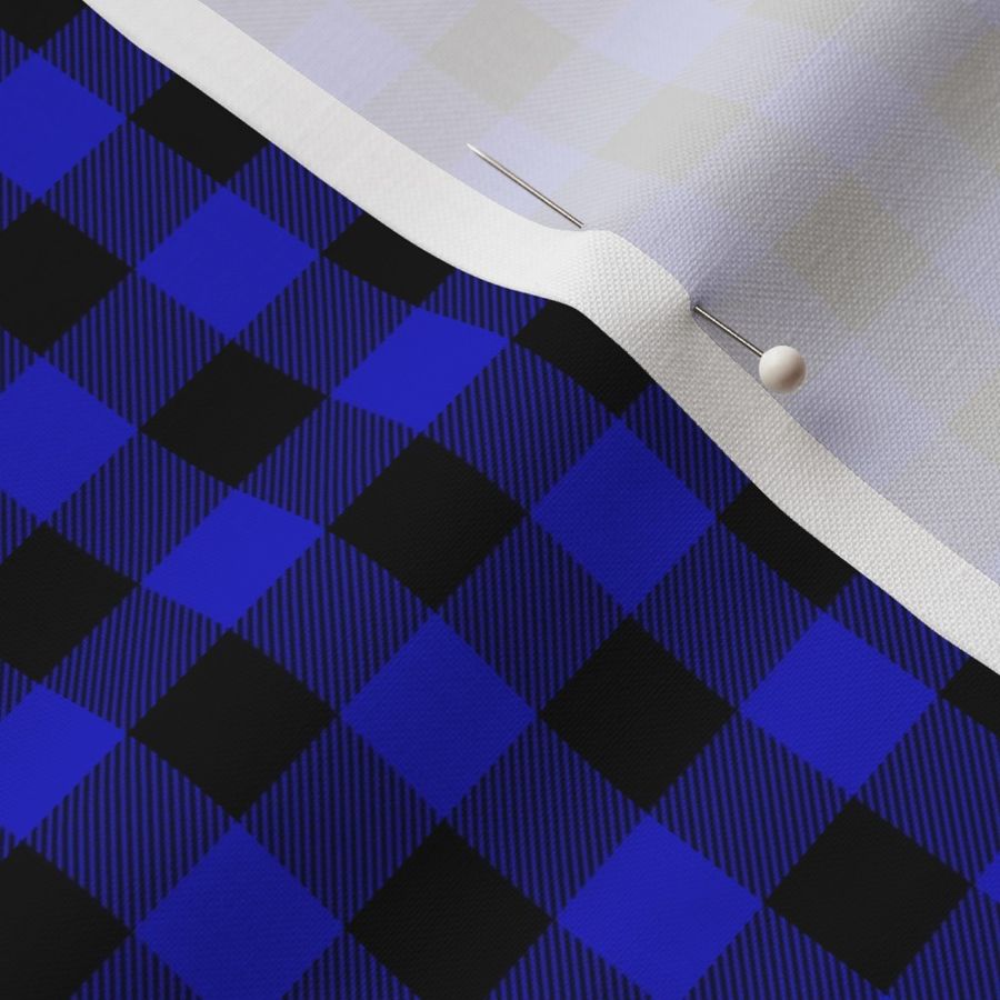 1/2" buffalo check - blue C18BS