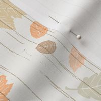  Pastel Autumn Leaves Stripe on White Shiplap Boardwalk Background //  Sing for Your Supper Modern Farmhouse Collection // Autumn Edition