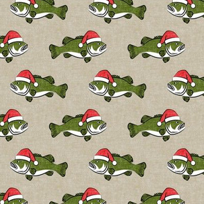 Green Bass Fish Fabric, Wallpaper and Home Decor
