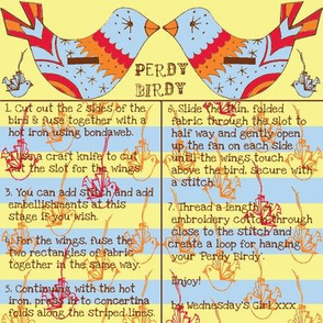 perdy birdy (cherry & orange)