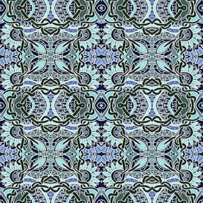 Blue Mosaic Tiled Garden