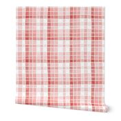 Pale pinks watercolour plaid