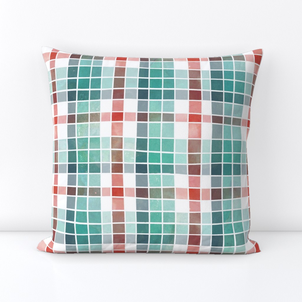 Christmas mix watercolour plaid