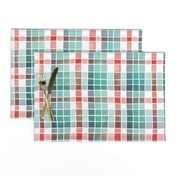 Christmas mix watercolour plaid