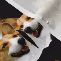 Pembroke welsh corgi fabric