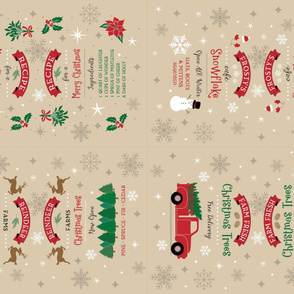 Tea Towels-Farmhouse Christmas