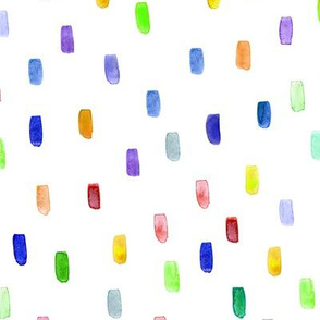 Watercolor colorful confetti #3 || brushstroke pattern for nursery, kids, holidays