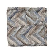  Vintage Wood Chevron Tiles Herringbone Capri Blue horizontal