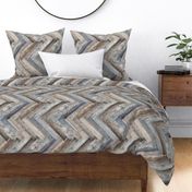  Vintage Wood Chevron Tiles Herringbone Capri Blue horizontal