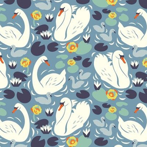Swan family pattern