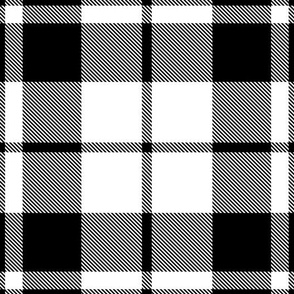 black plaid pattern