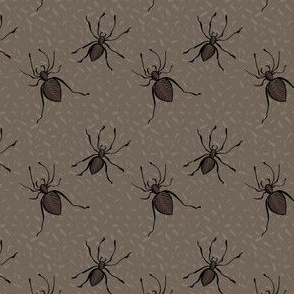 Halloween Seamless Pattern with Spiders