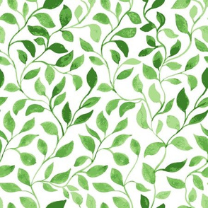 Green Leaves classic foliage pattern