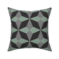 Green + Black + Gray Diamond 2