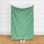Christmas Candy Cane Stripes Green White Stripe Cute Holiday Stripes