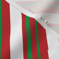 Christmas Candy Cane Stripes Green White Red Stripe Cute Holiday Stripes 