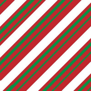 Christmas Candy Cane Stripes Green White Red Stripe Cute Holiday Stripes 