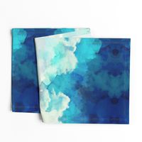 Watercolor Blue and White Clouds Best of 2018