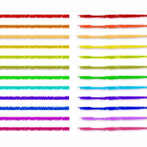 Rainbow stripes tea towel