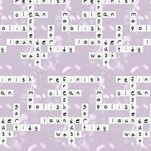 Spring Cleaning Crossword on Lavender