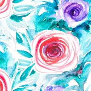 Watercolor roses